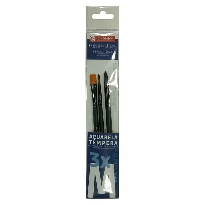 Talens Art Creation Set de pinceles de manualidades WC - 3 pzs., Tamaño pincel: M