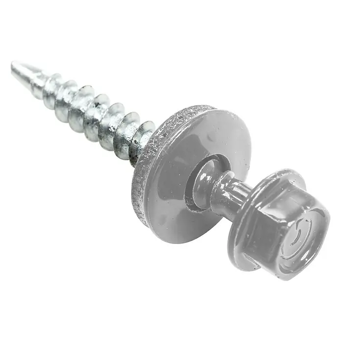 Probau Schrauben - Dunkelgrau, Ø x L: 4,8 x 35 mm, 50 Stk. - Vorderansicht