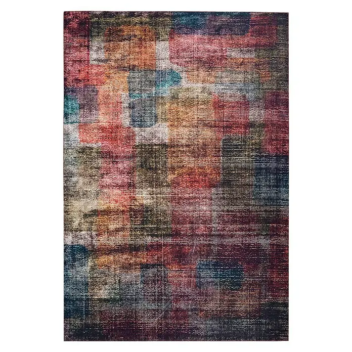 Kayoom Flachgewebeteppich Galaxy I - Multi, 180 x 120 cm, 100 % Polyester - Ansicht von oben