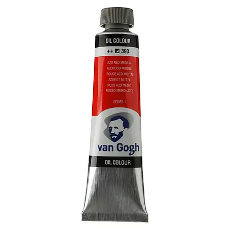 Talens Van Gogh Pintura al óleo rojo azo medio