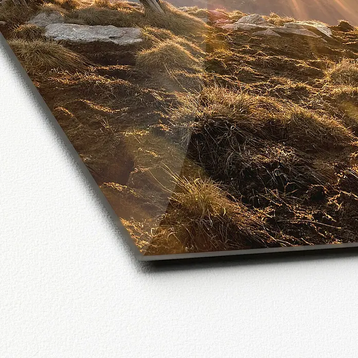 ProArt Glasbild - Bench & Horizon, B x H: 50 x 50 cm - Detailaufnahme