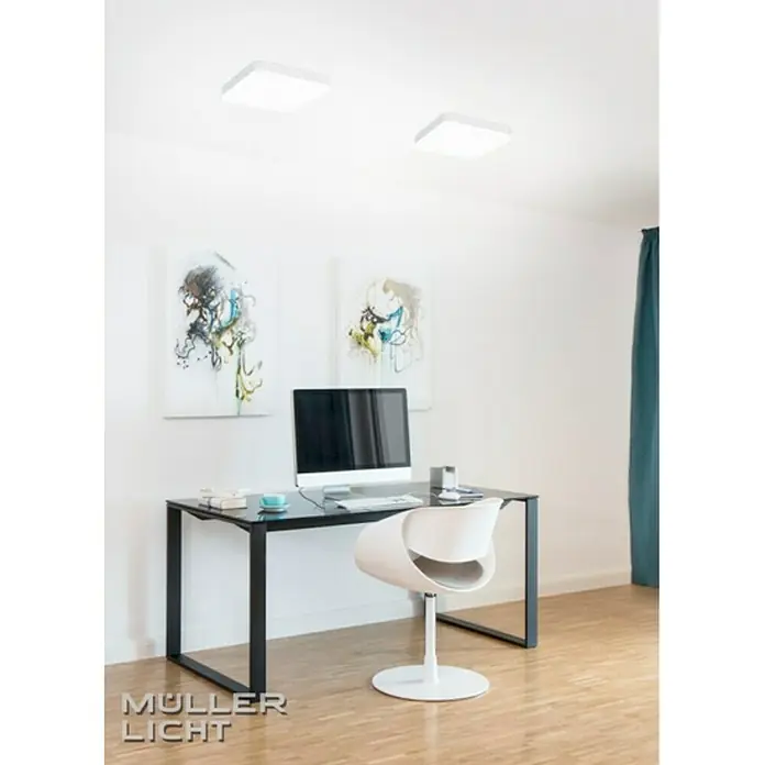 Müller-Licht LED-Wand- & Deckenleuchte Milex Sensor - 24 W, Weiß, L x B: 28 x 5,9 cm, Bewegungssensor