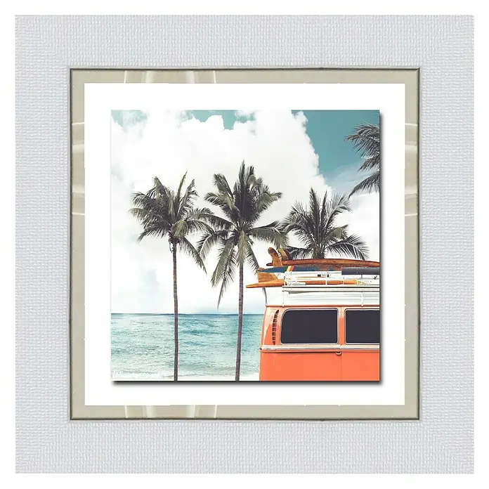 Cuadro - Palmeras y caravana, An x Al: 67 x 67 cm