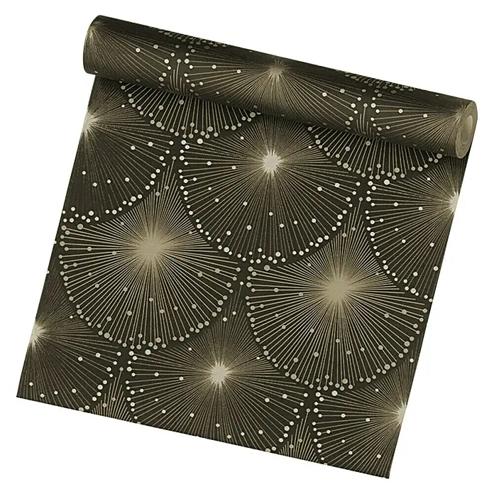 AS Creation Vliestapete Spot 3 - Metallic/Schwarz, Grafisch, 10,05 x 0,53 m
