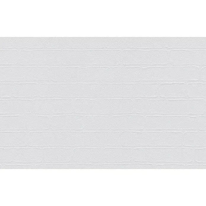 Erfurt Vliestapete MAXX Premium Brick 224 - Weiß, Steinoptik, 12,5 x 0,53 m - Detailaufnahme