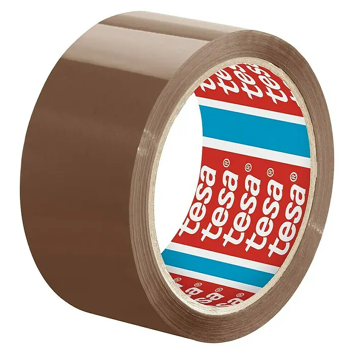 Tesa Pack Paketklebeband Perfect & Strong - Braun, 66 m x 50 mm - Linke Seitenansicht