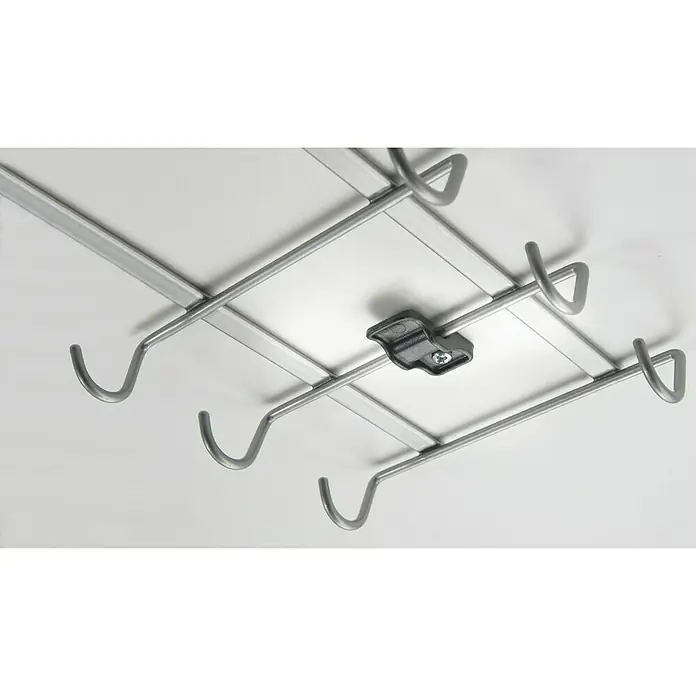 Metaltex Tassenhalter MyMug - L x B x H: 14 x 28 x 6 cm, Anzahl Haken: 10 Stk., Silber - Anwendungsbeispiel