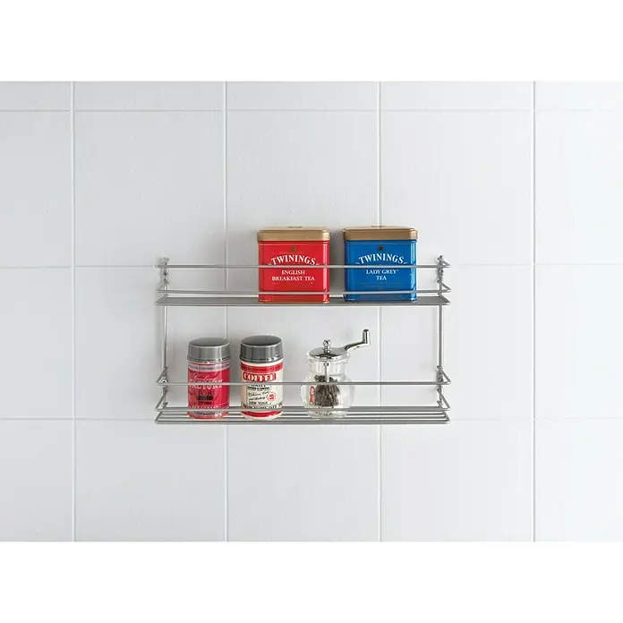 Metaltex Gewürzregal Pepito - L x B x H: 36 x 8 x 19 cm, Silber - Anwendungsbeispiel