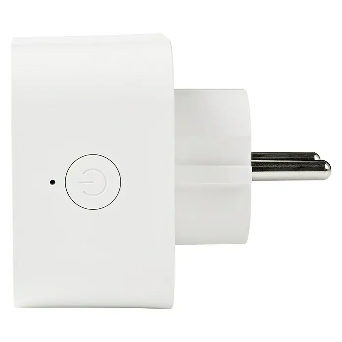 Nedis Smartlife WiFi-Schaltsteckdose - Weiß, Max. Anschlussleistung: 2.500 W, 220 - 250 V, 10 A - Vorderansicht