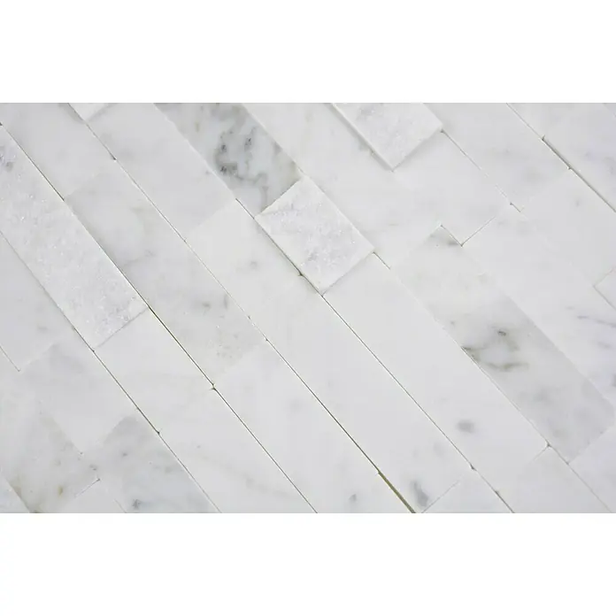 Selbstklebemosaik SAM 4NM22 - 30 x 27,5 cm, Naturstein, Weiß - Detailaufnahme