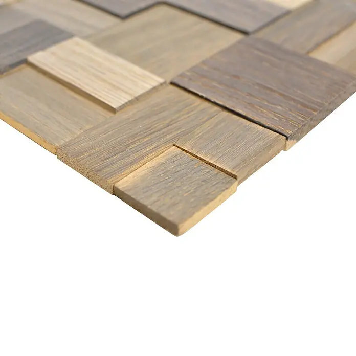 Zelfklevend mozaïek Wood SWM MC33N - 30 x 30 cm, Hout, Grijs - Close-up