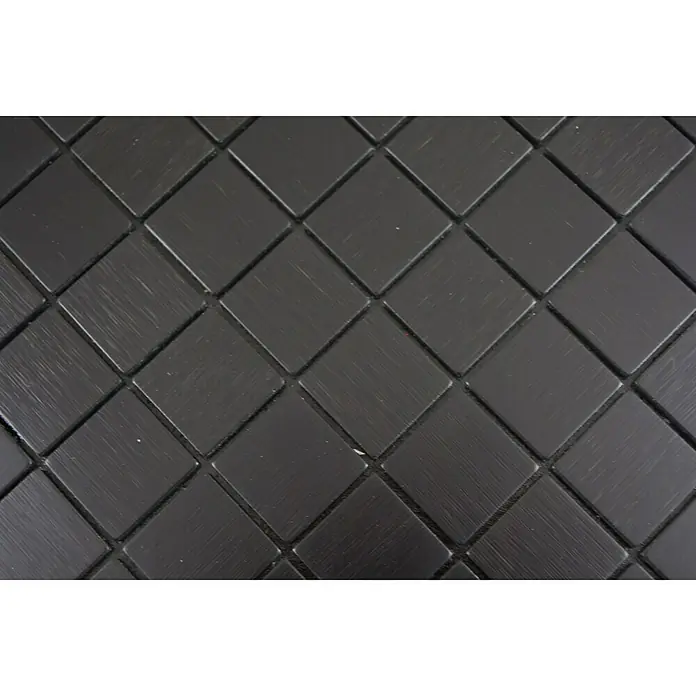 Selbstklebemosaik SAM 4AL3B - 29 x 29 cm, Metall, Schwarz - Detailaufnahme