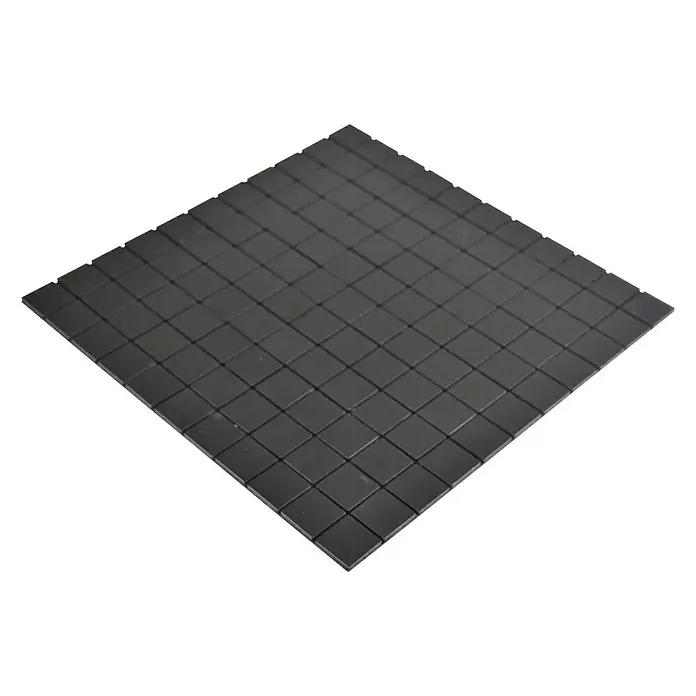 Selbstklebemosaik SAM 4AL3B - 29 x 29 cm, Metall, Schwarz - Ansicht von oben