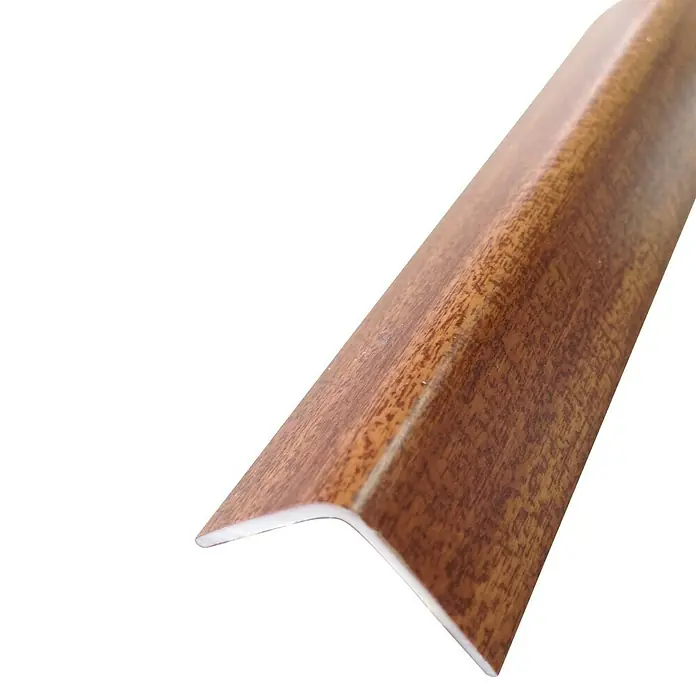 Rufete Perfil de esquina adhesivo de PVC Sapelly - 2,6 m x 25 mm x 25 mm