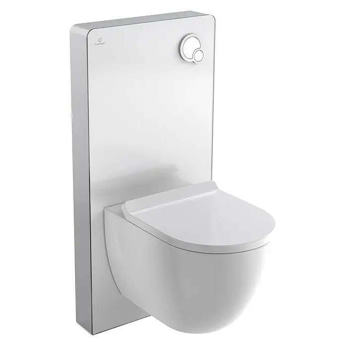 Camargue Sanitärmodul für Wand-WC - 2-Mengen-Spülung, 10,8 x 48,3 x 100 cm, Weiß