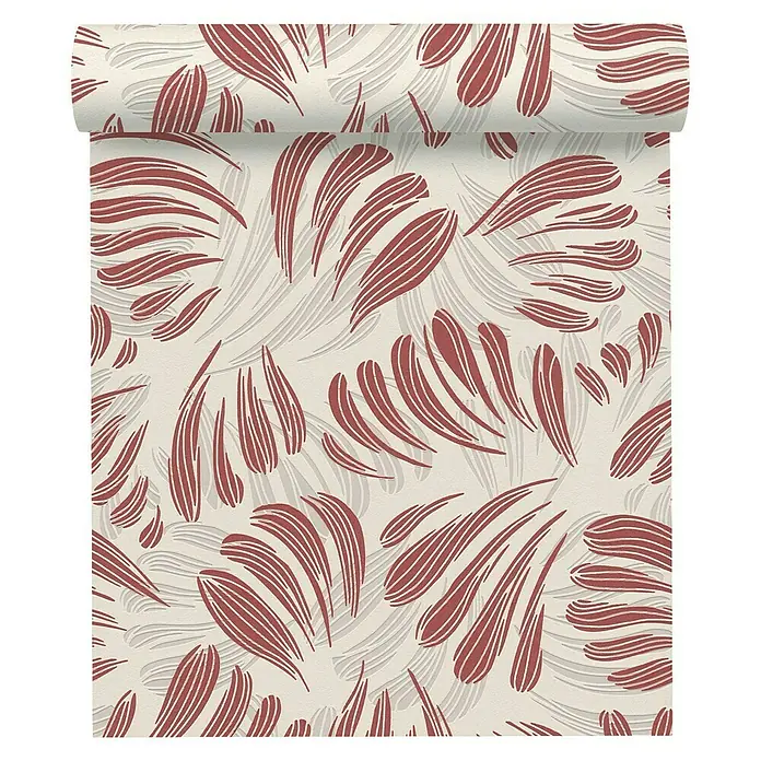AS Creation Flavour Vliestapete Floralmuster - Rot, Floral, 10,05 x 0,53 m - Vorderansicht