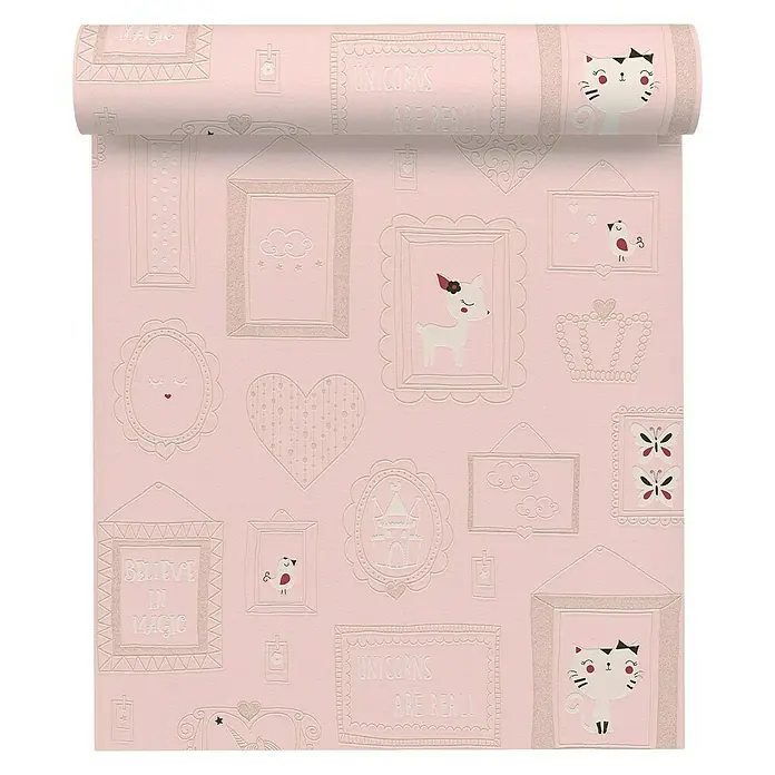 AS Creation Boys And Girls 6 Vliestapete - Rosa, Motiv, 10,05 x 0,53 m - Vorderansicht