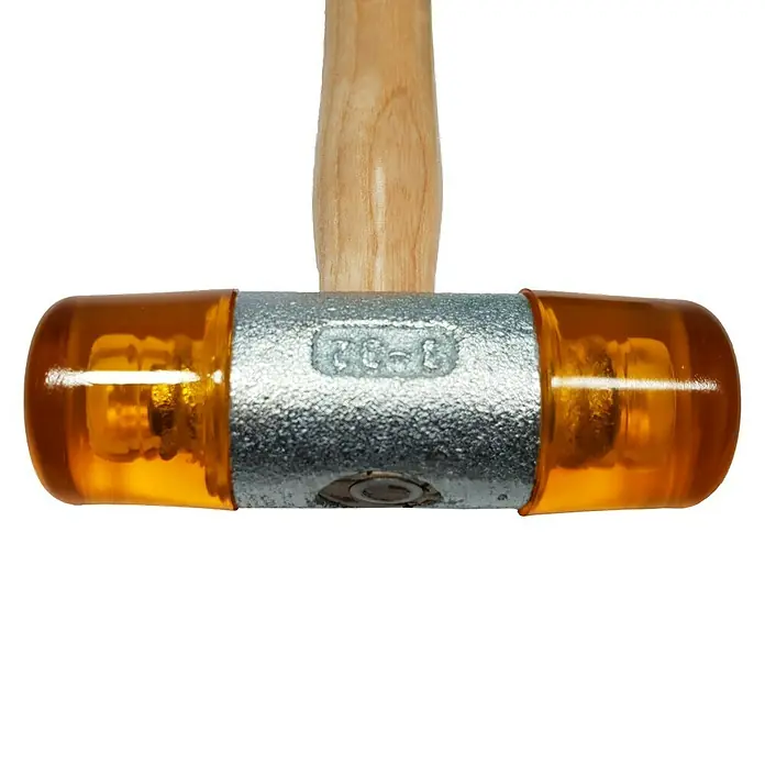Heka Čekić s gumiranim krajevima - 330 g, Jasenovo drvo, Promjer glave: 32 mm - Pogled odozgo