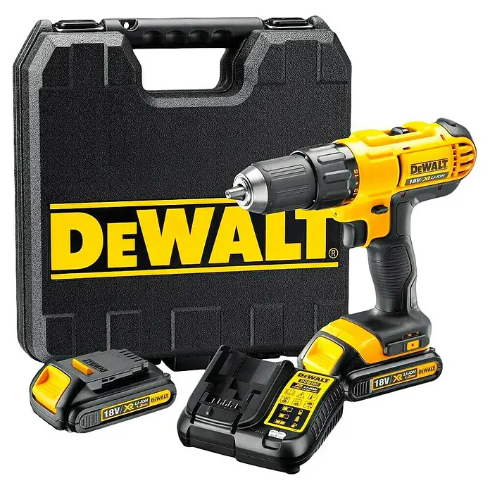 Dewalt Accuschroefboormachine DCD771C2 - 18 V, 2 accu's, 1,3 Ah, Onbelast toerental: 0 tpm - 1.500 tpm