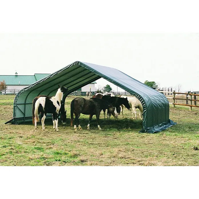 ShelterLogic Weidezelt - 730 x 680 x 380 cm, Stahl - Stimmungsaufnahme