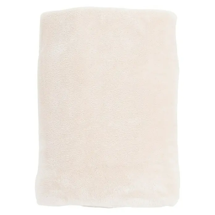 Deken Marmaris - Zand, 170 x 130 cm, 100 % polyester - Top-down weergave