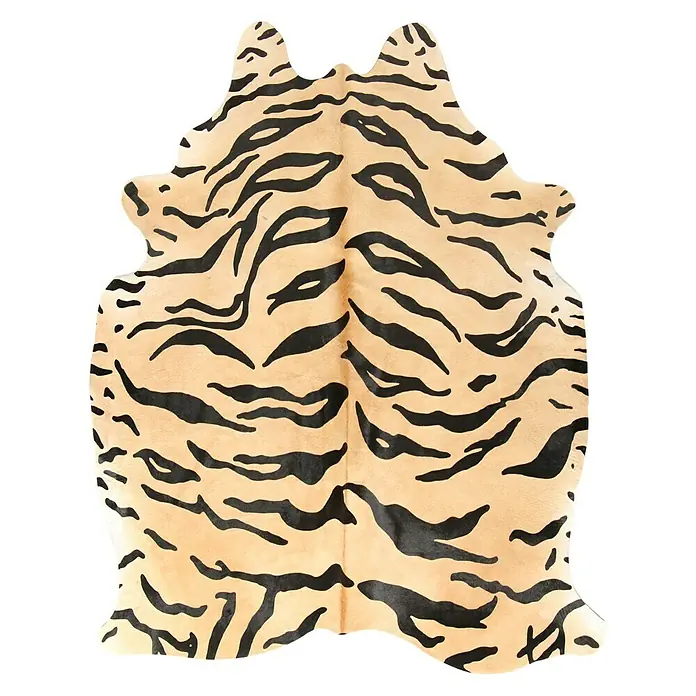 Esbeco Deko-Kuhfell - Tiger, 100 % Echtfell, Fläche ca.: 3 m² - 4 m² - Vorderansicht
