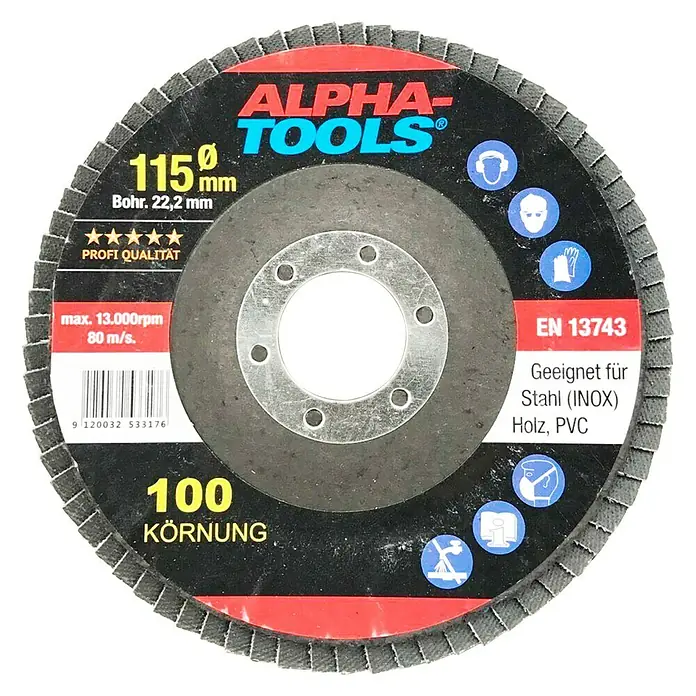 Schleifscheiben Set - Durchmesser: 115 mm, 5 -tlg.