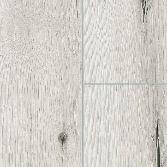 Classen Vinylboden GreenVinyl Schnee-Eiche - 1.290 x 173 x 3,8 mm, Landhausdiele - Detailaufnahme