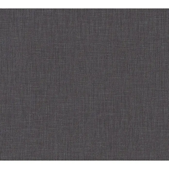 AS Creation Metropolitan Stories Vliestapete Textiloptik - Anthrazit, Uni, 10,05 x 0,53 m - Detailaufnahme