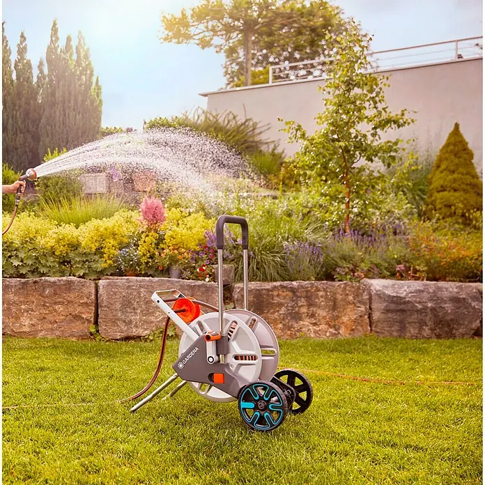 Gardena Schlauchwagen Aquaroll L Easy - Metall, Schlauchkapazität: 100 m, 13 mm (½″)