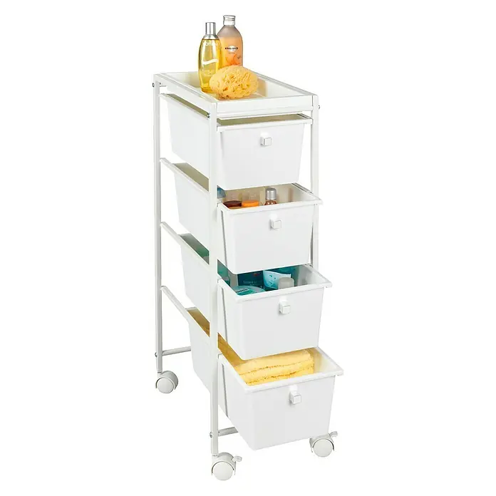Wenko Carro de cocina Gala - L x An x Al: 38,5 x 22,5 x 76,5 cm, Blanco