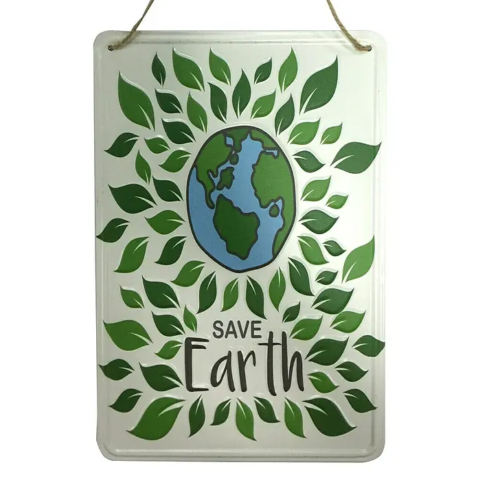 Placa metálica Eco - Naturaleza, 20 x 30 cm
