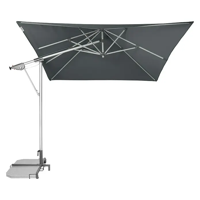 Doppler Sunline Pendelschirm - Anthrazit, L x B: 298 x 225 cm - Ansicht von unten