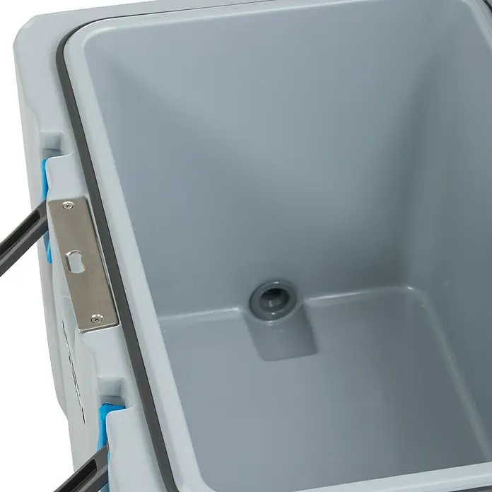 Lifetime Kühlbox - L x B x H: 44 x 69 x 44 cm, Grau, 52 l - Detailaufnahme