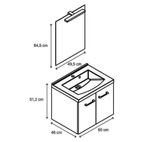 Allibert  Badmöbel-Set Fast Pack