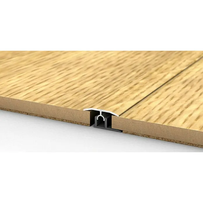 LOGOCLIC Übergangsprofil 303 - Eiche Weiß, 0,9 m x 34 mm, Montageart: Stecken - Detailaufnahme