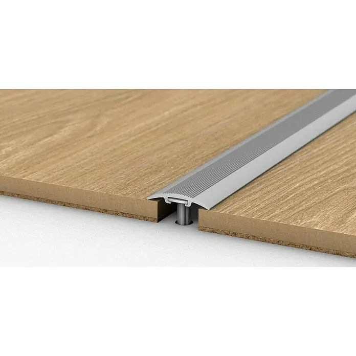 LOGOCLIC Übergangsprofil 201 - Silber, 0,9 m x 30 mm, Montageart: Schrauben - Detailaufnahme