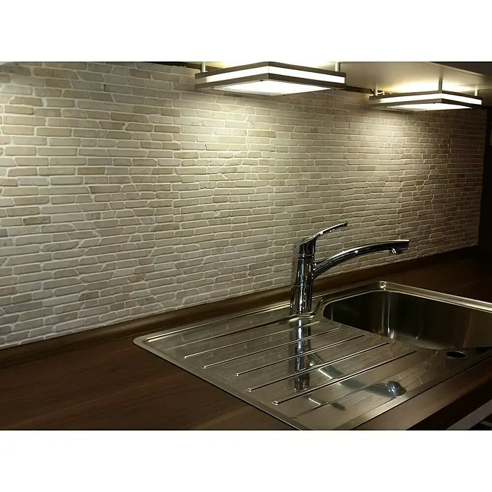 Mosaikfliese MOS BRICK 13R - 32,2 x 30,5 cm, Beige, Matt - Stimmungsaufnahme