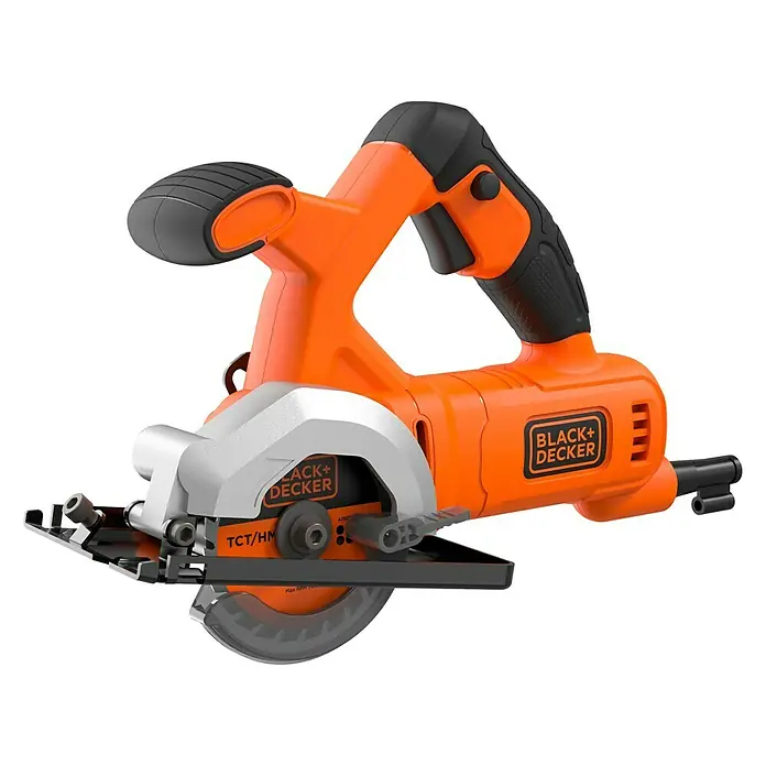 Black+Decker Minisierra circular de mano BES510-QS - 400 W, Número de revoluciones de marcha en vacío: 3.600 r.p.m.