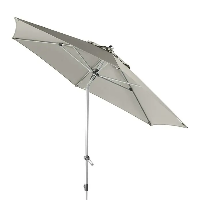 Doppler Expert Kurbelschirm Auto Tilt - Hellgrau, Durchmesser: 280 cm - Ansicht von unten