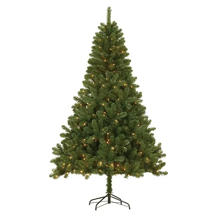 Árbol de Navidad artificial Canmore - 1,2 m, Iluminación LED - Vista frontal