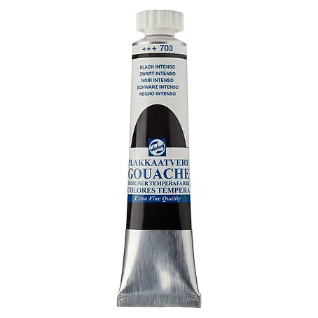 Talens  Pintura gouache negro intenso