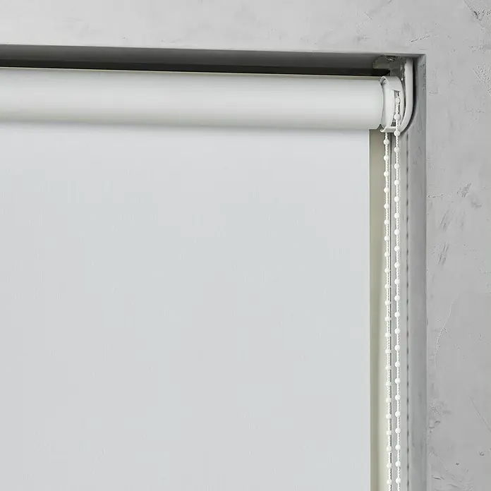 Verdunkelungsrollo - B x H: 75 x 190 cm, Schneeweiß - Detailaufnahme