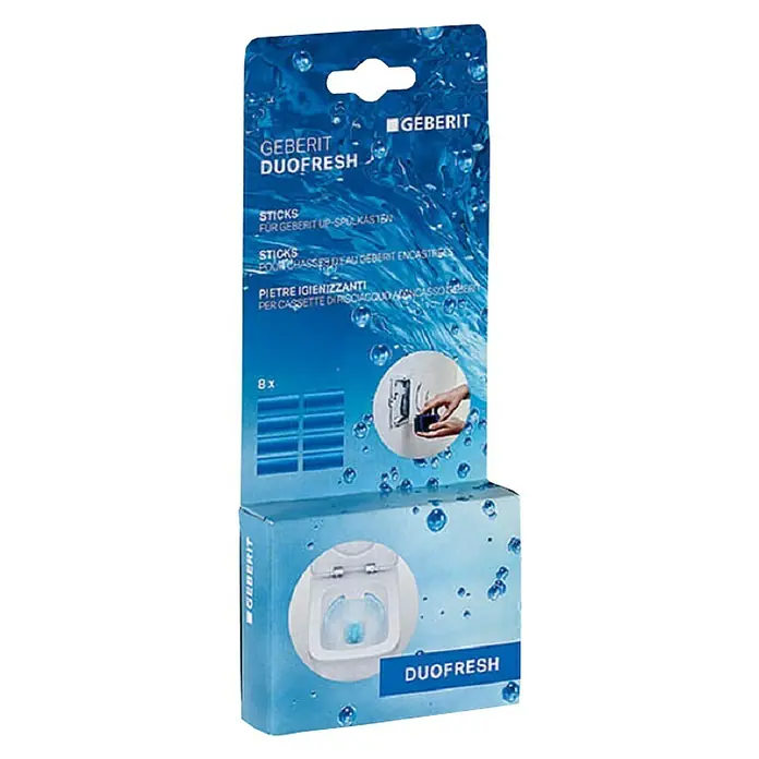 Geberit WC-Reiniger Duofresh Sticks - 8 Stk., Geberit Unterputz-Spülkasten, Geberit Spülkasten-Einschub, Villeroy & Boch Subway 2.0 Spülrandloses Wand-WC-Set ViFresh - Vorderansicht