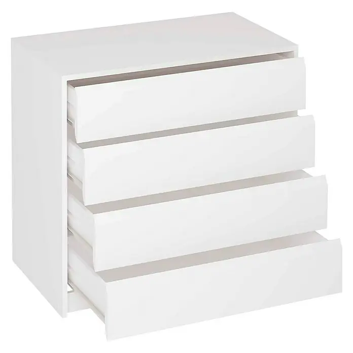 Cajonera K-765 - L x An x Al: 45 x 80 x 73,4 cm, Blanco, Número de cajones: 4 ud.