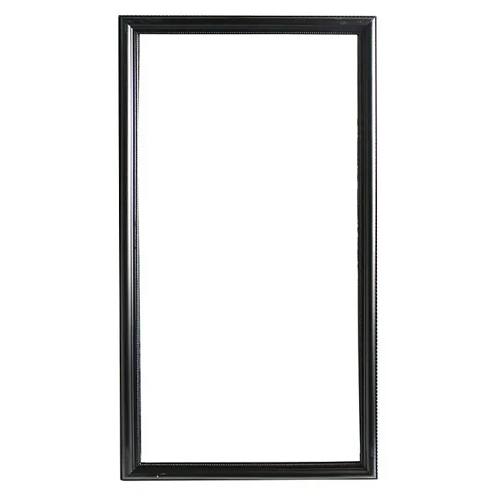 Spiegel Modern - 70 x 130 cm, Schwarz - Vorderansicht