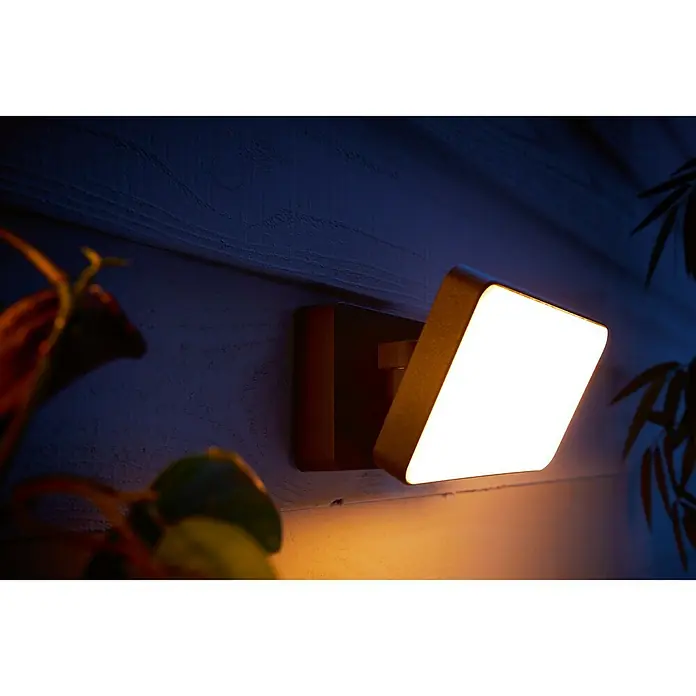 Philips Hue LED-Strahler White & Color Ambiance - 15 W, Schwarz, L x B x H: 22 x 16 x 15,3 cm
