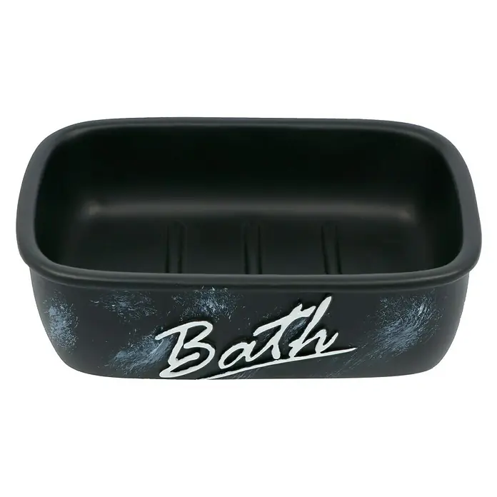 Venus Bath Posuda za sapun - Poliesterska smola, Crno-bijele boje
