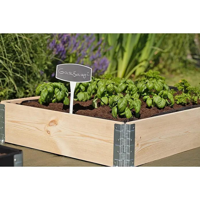 Gardol Hochbeet Palettenrahmen - 120 x 80 x 20 cm, Holz, Natur