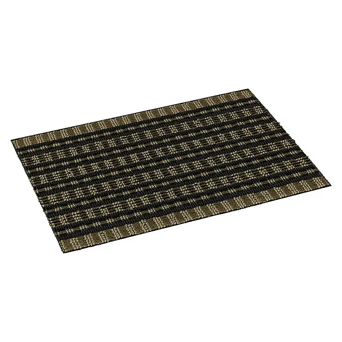 Astra Fußmatte Poly Brush - Olive/Schwarz, 50 x 80 cm, 100 % Polypropylen - Rechte Seitenansicht